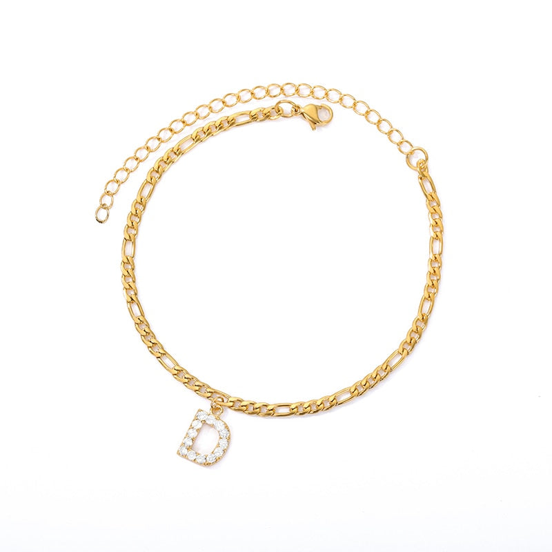 ® Initial Anklet