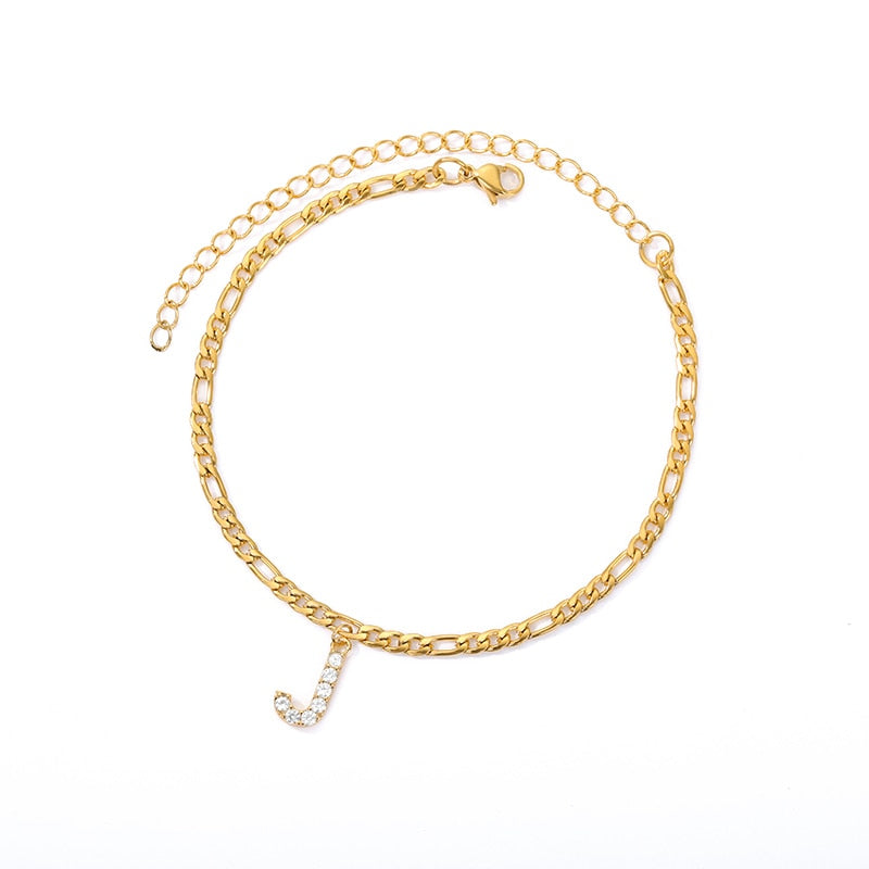 ® Initial Anklet