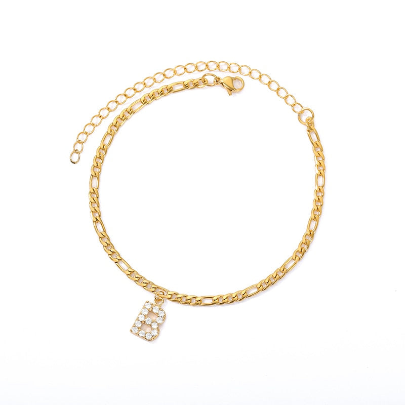 ® Initial Anklet