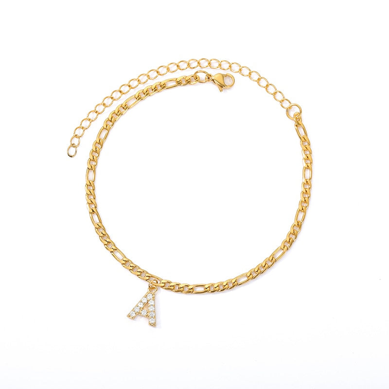 ® Initial Anklet