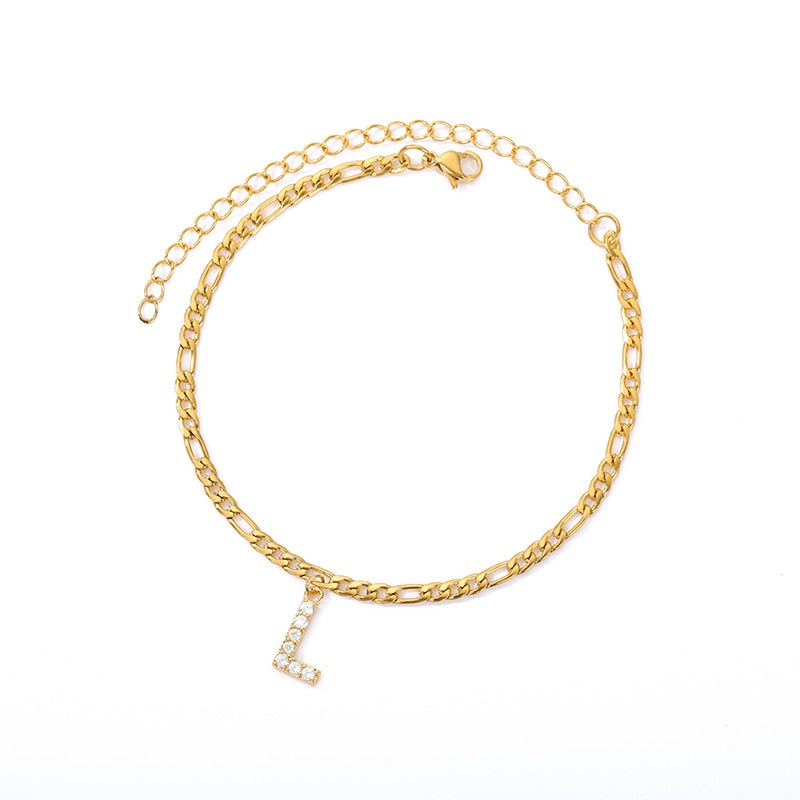 ® Initial Anklet