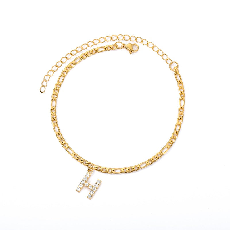 ® Initial Anklet