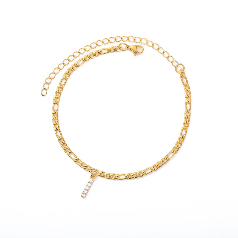 ® Initial Anklet