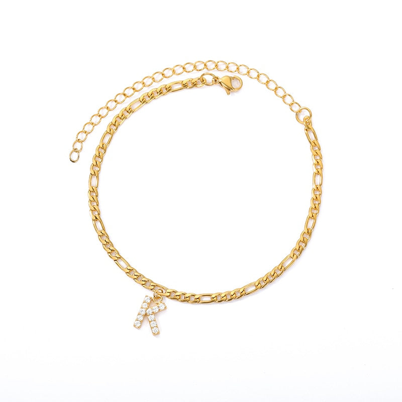 ® Initial Anklet
