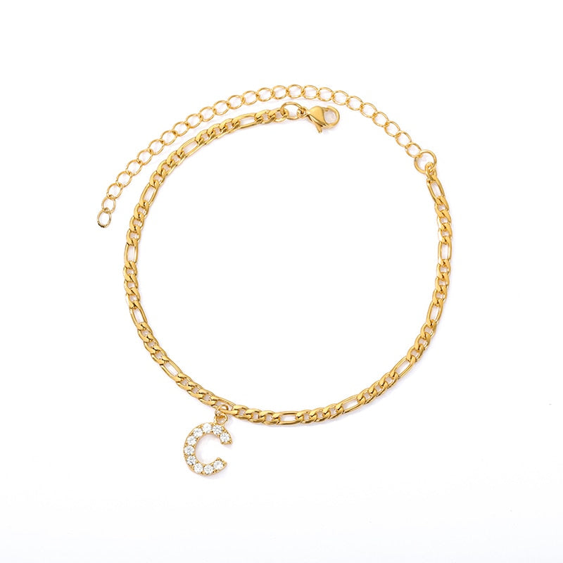 ® Initial Anklet