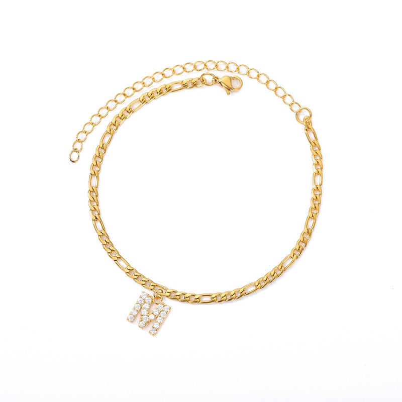 ® Initial Anklet